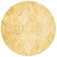 thumbnail image 4 of SAFAVIEH Ikat Kim Geometric Wool Area Rug, Gold, 5' x 8', 4 of 9