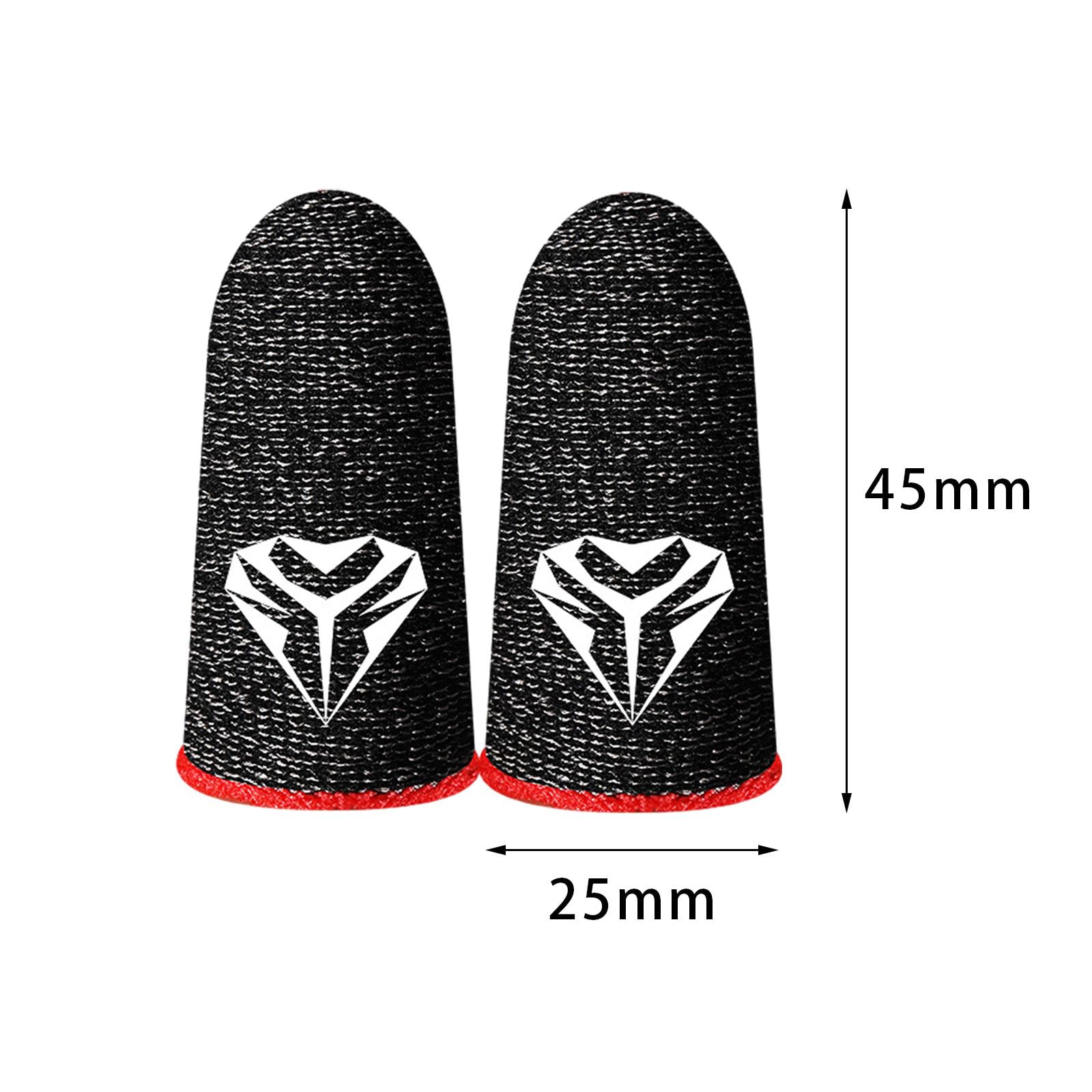8 Doigtiers Gaming Fibre Argent - Antidérapants Pour Écran Tactile Mobile