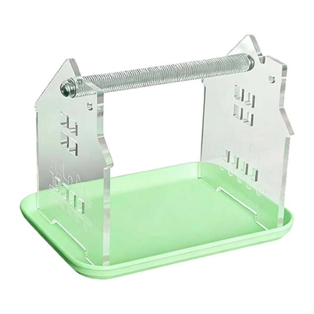 Percha de mesa para pájaros con bandeja abatible, soporte de entrenamiento para guacamayos, cacatúas y aves pequeñas y medianas. Accesorios de Verde