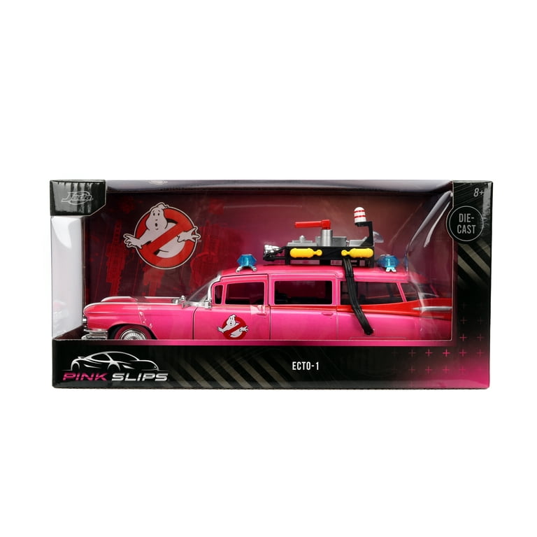 Jada Toys Pink Slips 1:24 Ghostbusters Ecto-1 Die-Cast Model