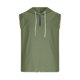 thumbnail image 3 of M Y M Camisa sin Mangas con Capucha Color Plano Clásico Cuarto Cremallera Deportes Casuales Color Sólido Superior para Hombres, 3 of 7