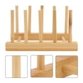 thumbnail image 5 of FELTECHELECTR 1Set Bamboo Dish Holder Chocolate 7.9X4.7X3.9In Drying Racks Draining Off For Kitchen Storage Rack, 5 of 7