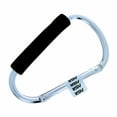 thumbnail image 2 of (2 Pack) ASR Outdoor Jumbo 6.5 Inch XL Key Chain Hand Grip Black and Silver, 2 of 3