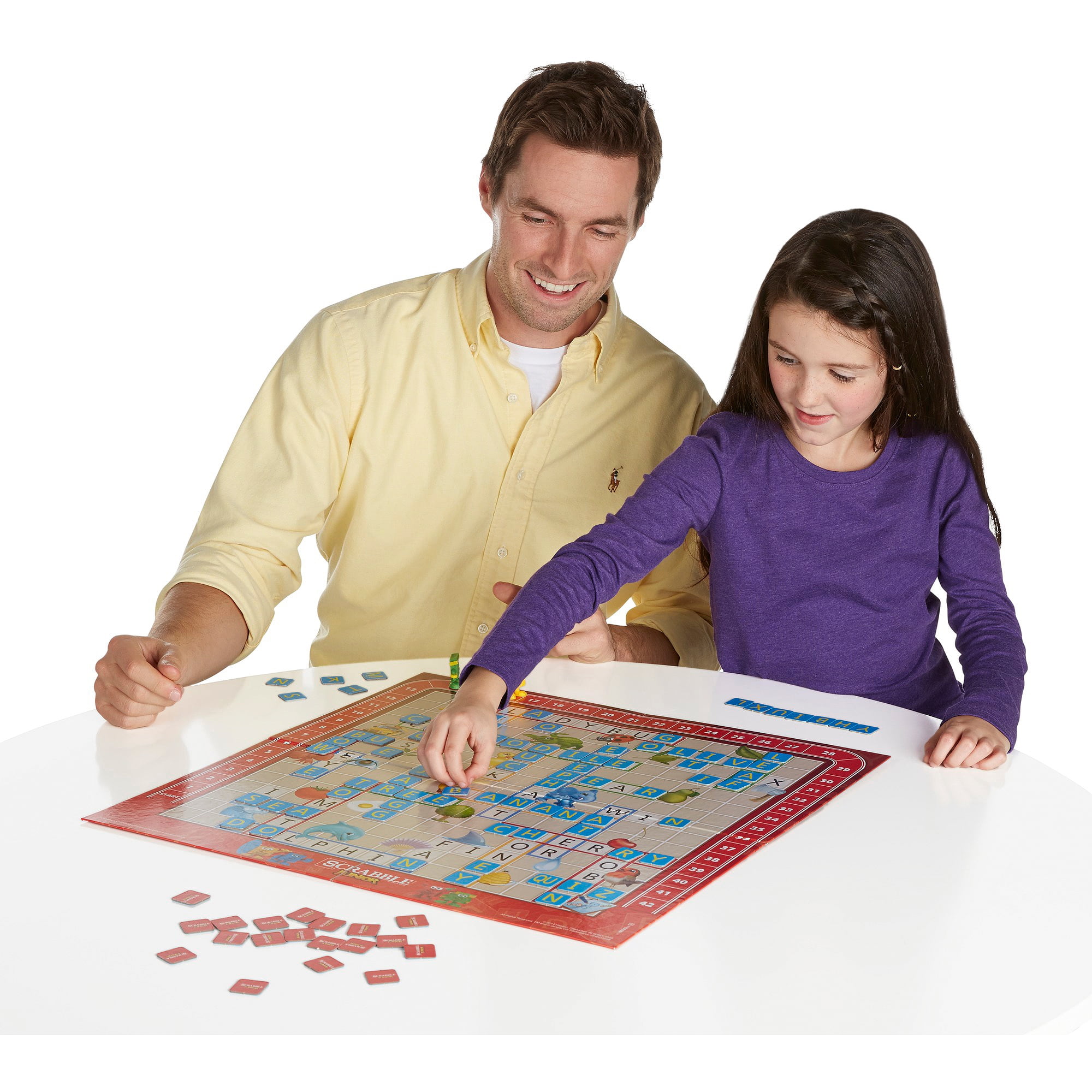 Scrabble Junior Game, Board Game for Kids Ages 5 and Up, for 2-4 Players