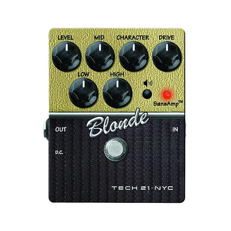 V2 Series - Tech 21 SansAmp Character Series Blonde V2 Distortion Guitar Effects Pedal