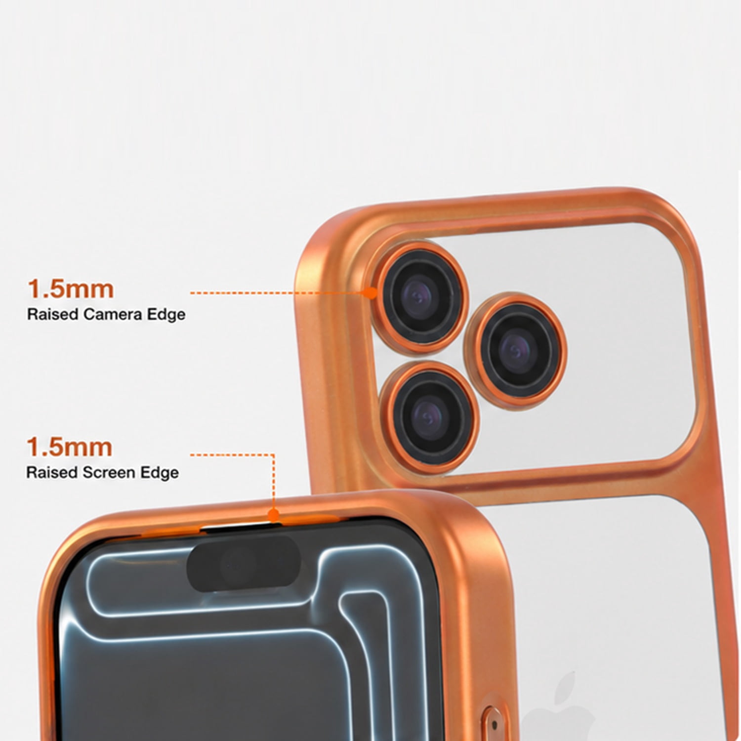 Frosted Transparent Matte Case with Lens Protection for iPhone 17 Pro Max