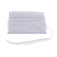 thumbnail image 2 of Abbracc 50 Yards Elastic Ruffle Lace Stretch Pleated Edge Ribbon 15mm White, 2 of 9