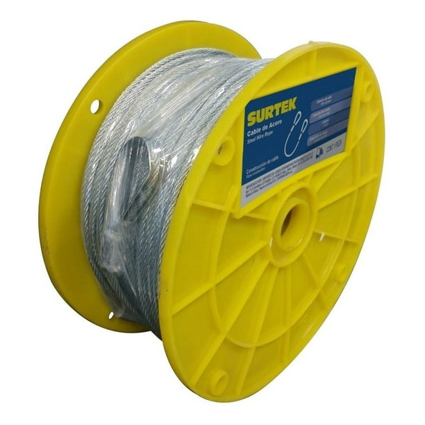 Cable Acero 7x7 3/16 X75m Ca116 Surtek CA116