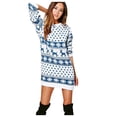 thumbnail image 5 of Vestido de Navidad para mujer, cuello redondo, manga larga, traje de una pieza, 5 of 5