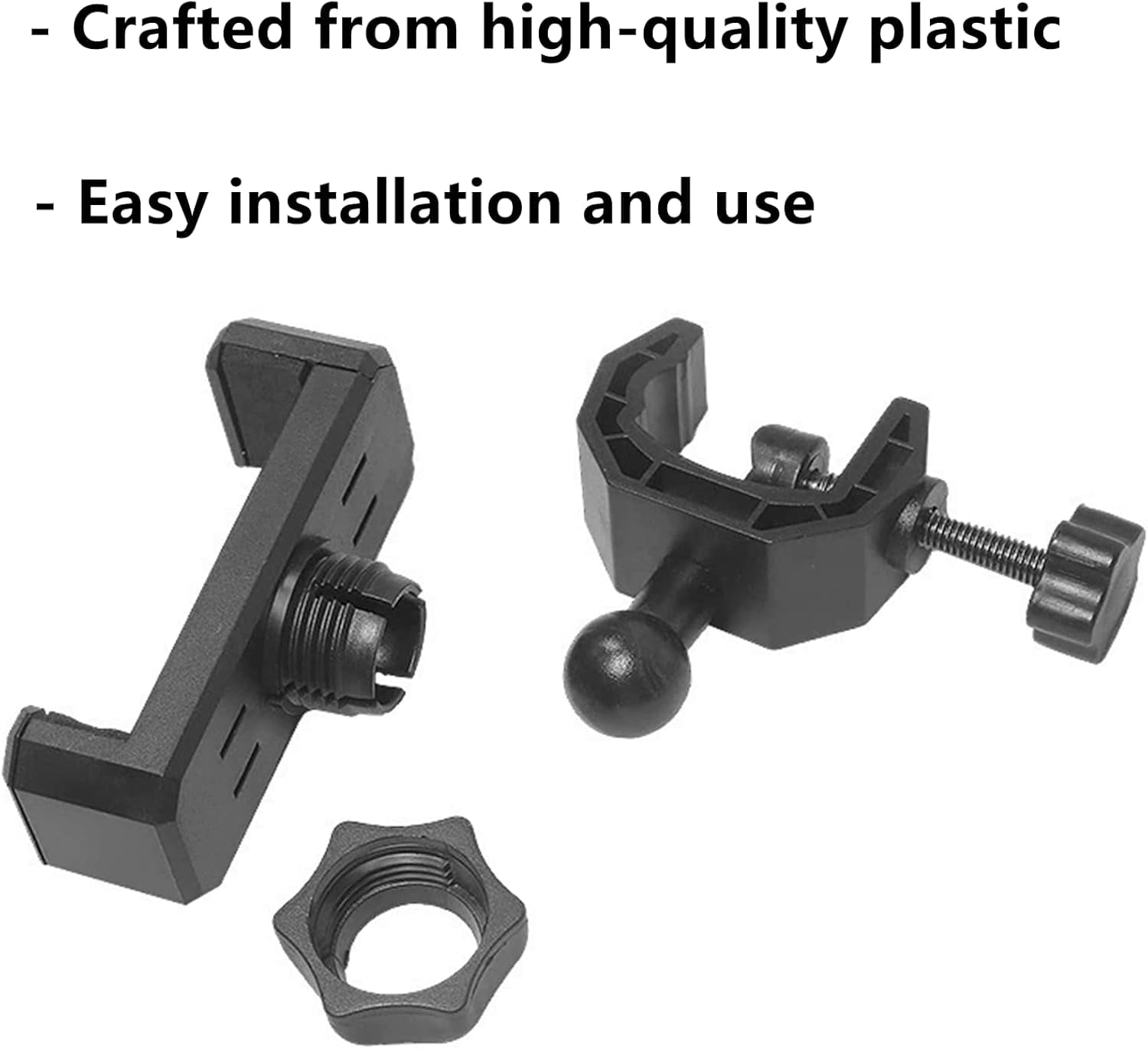 MKEUDQ-Mic Stand Phone Holder Mount Plastic Microphone Stand for 360 Degree Rotating Phones Holder Clip