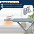 thumbnail image 6 of Gymax 48'' x 13.5'' Carbon Steel Ironing Table w/ 7-Level Height & Heat Resistant Cover, 6 of 10