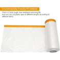 thumbnail image 2 of 4 Rolls Clear Plastic Sheeting 4.9X 65.5 Ft Pre-Taped Masking Film Drop Cloths for Painting Automotive Painting Covering, 2 of 5