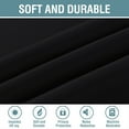 thumbnail image 2 of H.VERSAILTEX Grommet Top Room Darkening Light Blocking Curtains, Room Darkening with Privacy, Jet Black 52" x 84", 1 Panel for Bedroom & Living Room, 2 of 9