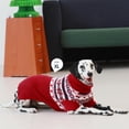thumbnail image 6 of IECOii Christmas Dog Sweater for Medium Large Extra Large Dogs Halloween Turtleneck Dog Sweatshirt Knitted Warm Pet Winter Clothes,Red,M, 6 of 8