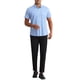 thumbnail image 2 of CAMISAS DE VESTIR A CUADROS INSPIRADORAS PARA HOMBRES, DE ALGODÓN, MANGA CORTA, BOTÓN CON BOLSILLO, CAMISA A CUADROS TAMAÑO S AZUL, 2 of 6
