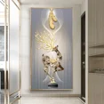 thumbnail image 3 of Carteles e impresiones de lienzo de ciervo dorado Liuwei arte de pared de lujo moderno, 3 of 5