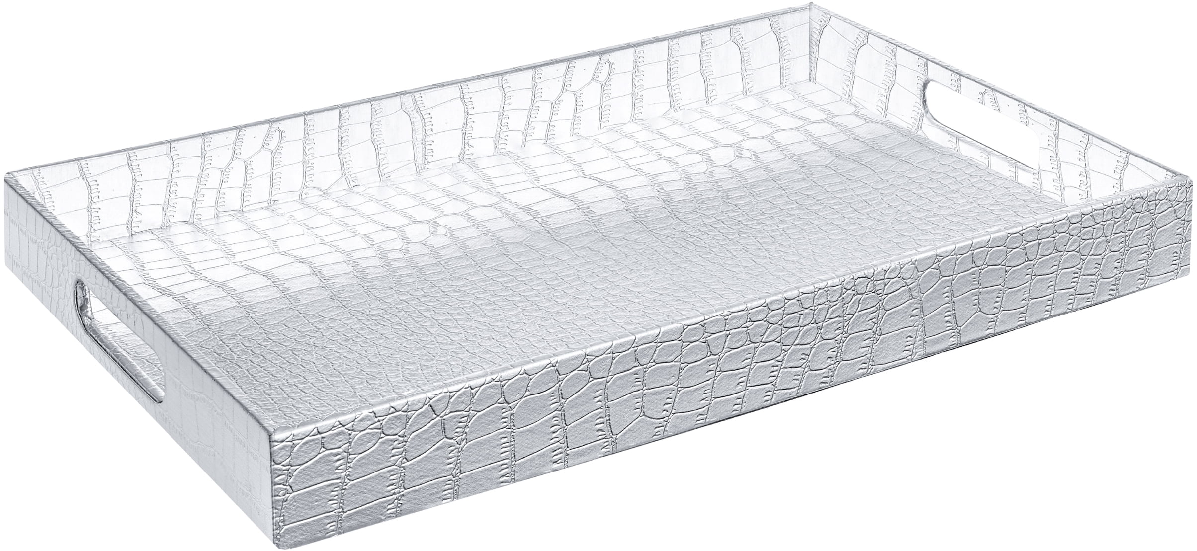 Home Redefined 18x12" Rectangle Alligator Faux Leather Decorative