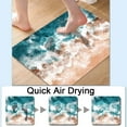 thumbnail image 4 of Bath Mat Rug,Boho Sea Beach with Waves Non Slip Quick Dry Super Absorbent Thin Bathroom Rugs Fit Under Door-Easy to clean Bathroom Floor Mats-Shower Rug for Shower Sink Bathtub(20" x 31"In), 4 of 6