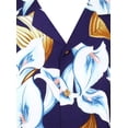 thumbnail image 4 of Paradise Found Mens Jungle Bird Tom Selleck Magnum PI Rayon Shirt (Calla Lily Purple, Large), 4 of 7