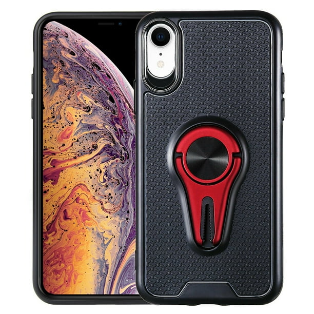 For Apple iPhone XR car Mount Hybrid Shockproof Tough Ring