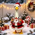 thumbnail image 7 of Aurorax Cement Porch Goose Accessories 23 inch/19 inch,Bow Decor for Goose,Winter Adjustable Bow Ties Christmas Porch Goose Accessories, 7 of 7