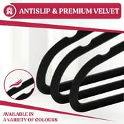Lux Decor Collection Black Velvet Hangers Space Saving and Non-Slip Hangers - 30 Pack