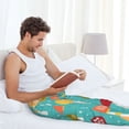 thumbnail image 4 of Cauagu Mushrooms Mens Pajama Pants Sleep & Lounge Pants,PJ Bottoms with Pockets-X-Large, 4 of 7