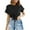 Black, variant on gakvbuo Plus Size Summer Tops For Women 2023 Trendy Women's Short Sleeve Solid Color Crewneck Casual Top Pullover T-shirt
