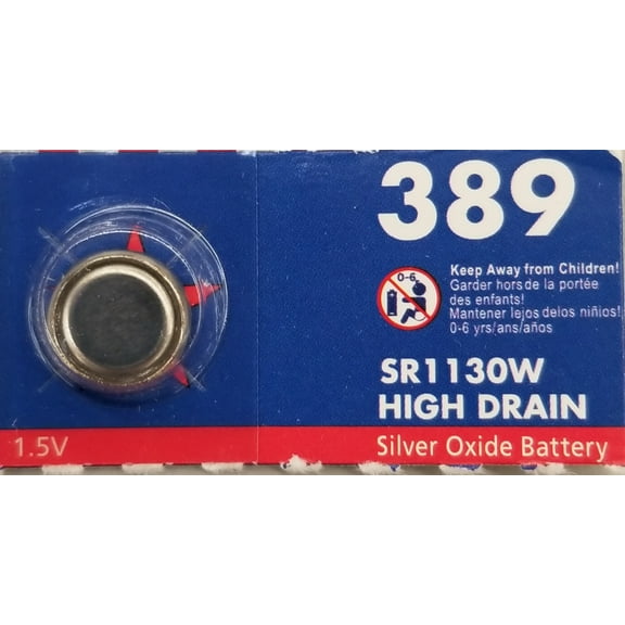 Mercury Free Silver Oxide Bat 389