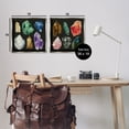 thumbnail image 4 of Stupell Industries Various Gemstones on Black STEM Painting Gray Floater Framed Canvas Art Print Wall Art, 18 x 18, Set of 2, 4 of 10