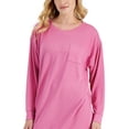 thumbnail image 2 of Jenni Women's Long Sleeve Supersoft Sleepshirt Pink Tease (Pink Tease, L), 2 of 2