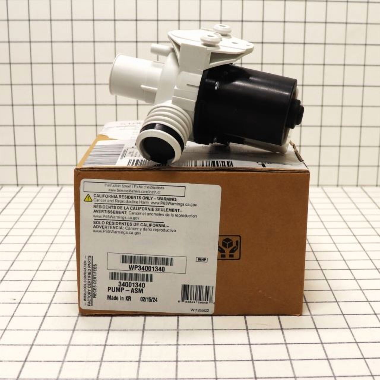 Whirlpool Washing Machine Drain Pump WP34001340