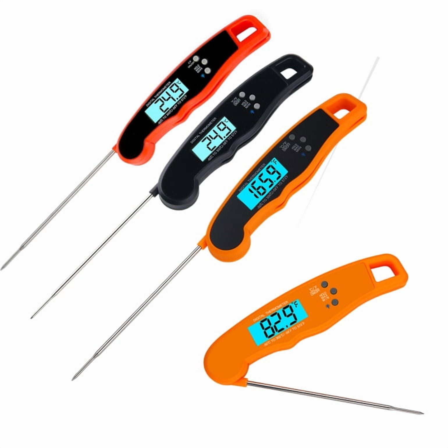 LAATIKUI Meat thermometer food grill measurement waterproof probe thermometer