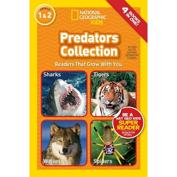 National Geographic Kids Readers Predators Collection (National Geographic Kids Readers, Levels 1 & 2): Readers That Grow with You, (Hardcover)