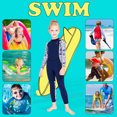 thumbnail image 4 of Greeniant Trajes de neopreno para niños y niñas, traje de buceo a prueba de frío, pantalones de manga larga gruesos, traje de baño para jóvenes, Deportes acuáticos azul marino S Greeniant OD003675-06, 4 of 6