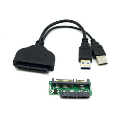 Chenyang CY 1set USB 3.0 to SATA 22Pin SATA to Micro SATA Adapter for 1.8  2.5  Hard Disk Driver with Extral USB Power Cable Enclosure price history on PriceWatchPro