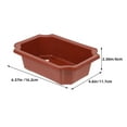 thumbnail image 2 of Phenofice 5Pcs Dark Red Plastic Planter Rectangular For Gardening And Home Furnishings, 2 of 8