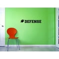 thumbnail image 1 of Custom Decals Defense Wall Art Size: 8 X 20 Inches Color: Black, 1 of 1