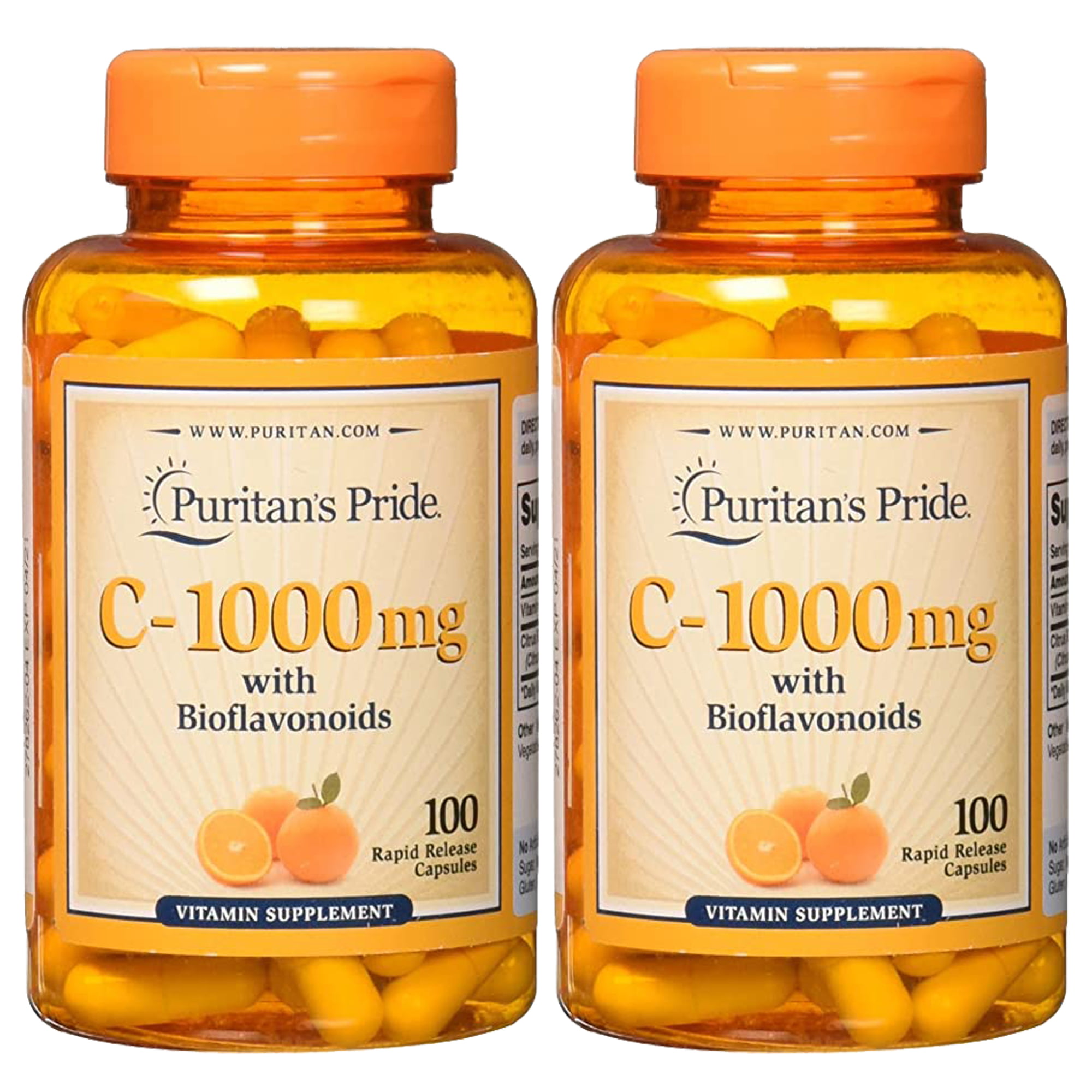 Puritan S Pride Vitamin C Mg With Bioflavonoids Capsules