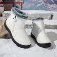 thumbnail image 5 of Insulated Winter Boots for Women with - Outdoor Footwear Zipper Closure Low Heel Cold Weather Trekking Shoes, 5 of 9