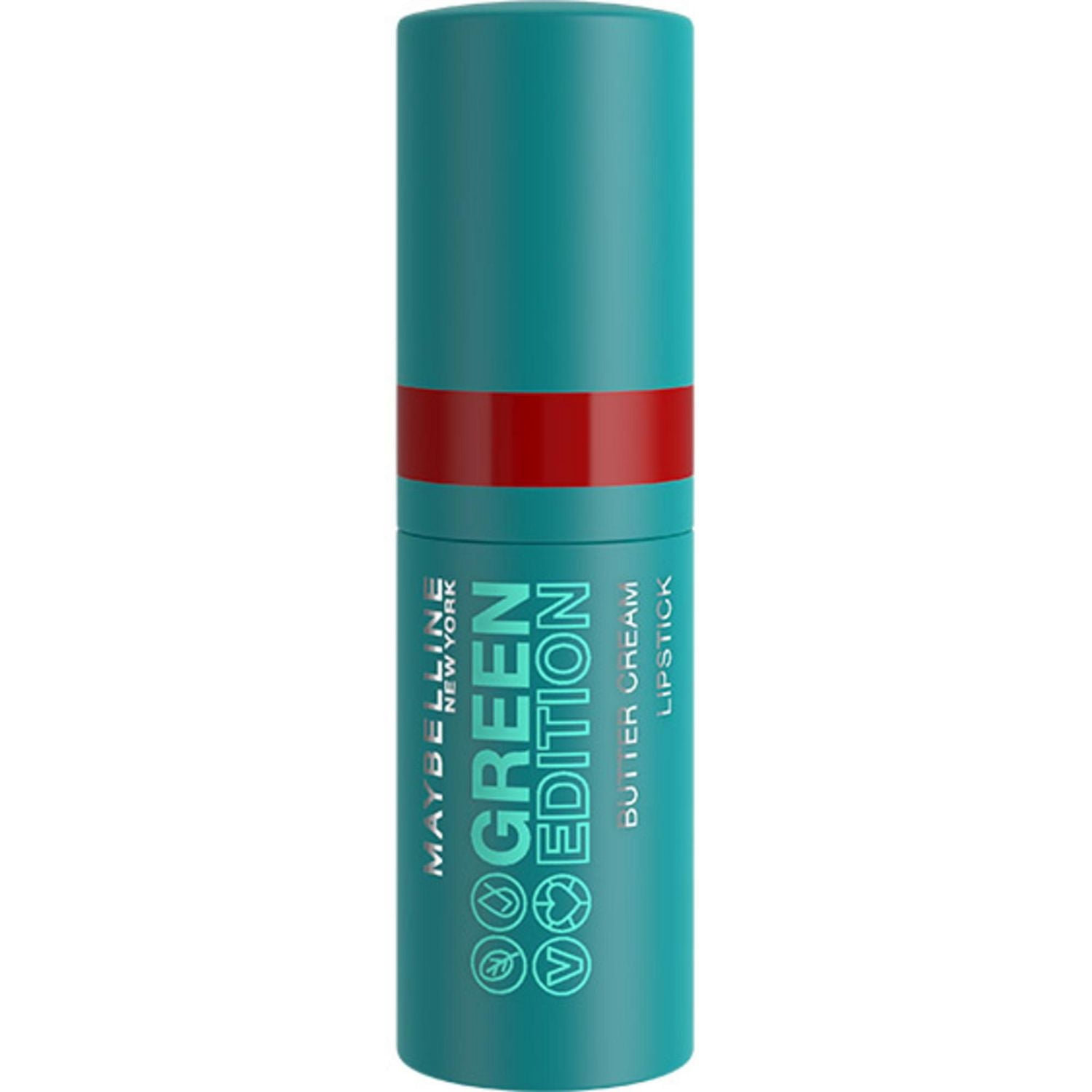 Maybelline New York Green Edition Butter Cream Lipstick, Formulated with Cocoa Butter, Hydrating, Musk, Red, 3.4g