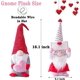 thumbnail image 2 of 2Pcs Valentines Day Gnomes Decorations, Handmade Valentine Gnome Decor Mr & Mrs, 2 of 5
