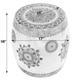 thumbnail image 6 of Butler Specialty Company Imani 17" Round Hand Painted Iron Drum Side Table - Red, 6 of 6
