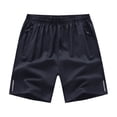 thumbnail image 6 of Men's Petite Fit Quick-Dry Zipper Pockets Athletic Shorts, Gray, XLarge, 6 of 6