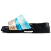 CMR CHAMARIPA High Heel Sandals For Men - Height Increasing Slippers - Beach Pattern Slippers For Men 6 CM / 2.36 Inches