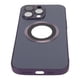 thumbnail image 5 of Funda protectora de vidrio esmerilado para teléfono con imán a prueba de polvo y arañazos para iPhone 14 Pro Max, color morado, 5 of 15