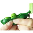 thumbnail image 3 of 3 Pack Edamame Keychain Fidget Toys - Squeeze-a-Bean Puchi Puti Mugen Keyring Pea Keychain Soybean Toys Gift, 3 of 4