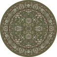 thumbnail image 1 of Art Carpet 841864102505 5 ft. Arabella Collection Traditional Border Woven Round Area Rug, Green, 1 of 4