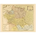 thumbnail image 2 of HISTORIX 1770 Map of Kingdom of Poland & The Grand Dutchy of Lithuania Vintage Poster Wall Art Print, 24 x 30 Inch, 2 of 7