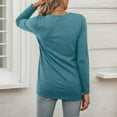 thumbnail image 5 of EDFBUYKRS Silk Button Down Shirts Satin Blouses for Women Casual Long Sleeve Shirt Business Work Tunic Tops Xxl, 5 of 6
